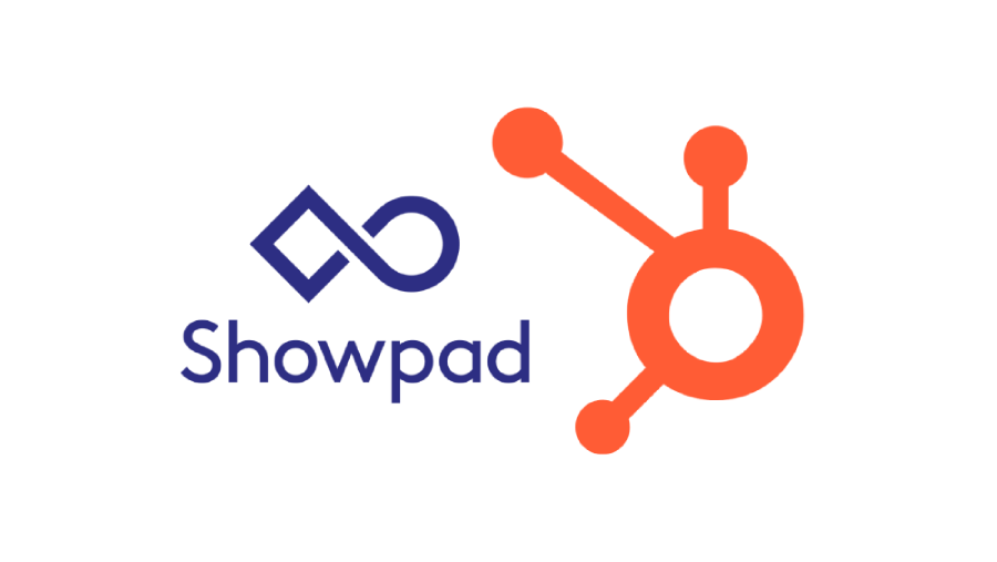 logos de showpad et hubspot
