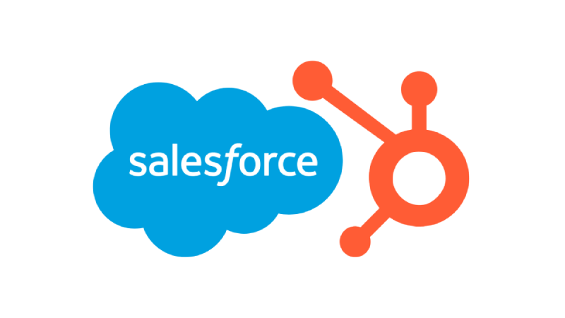 logos salesforce et hubspot
